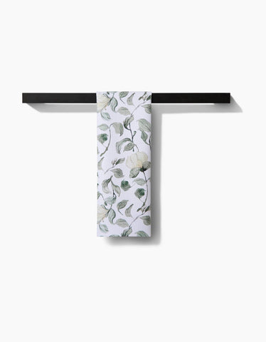 Spring Floral Blossoms Tea Towel Geometry