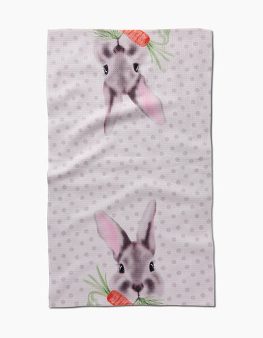 Polka Dot Bunny Tea Towel - Treehouse Gift & Home - Onalaska Wisconsin