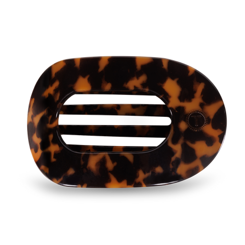 Round Flat Hair Clip | Large | Tortoise TELETIES