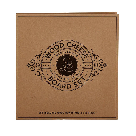 Wood Cheese Board Book Box Santa Barbara Design Studio by Creative Brands