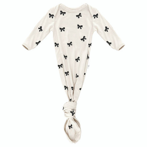 Knotted Gowns - Bows: 95% Viscose from Bamboo, 5% spandex / 0-3mo Stephan Baby by Creative Brands