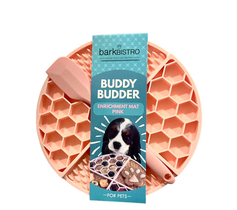 Turquoise  +  Pink Lickmats + Spatula (Purple OOS) Bark Bistro
