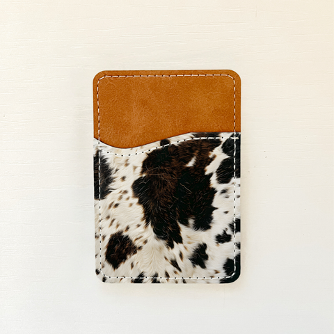 Cowhide Leather Card Holder (14 Options): 2 Olivia + Rose