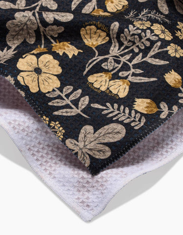 Woodland Wildflowers Tea Towel Geometry