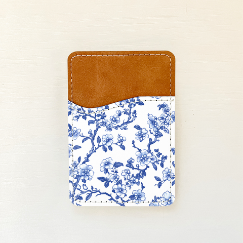 Blue Florals Leather Card Holder (20 Options): 11 Olivia + Rose
