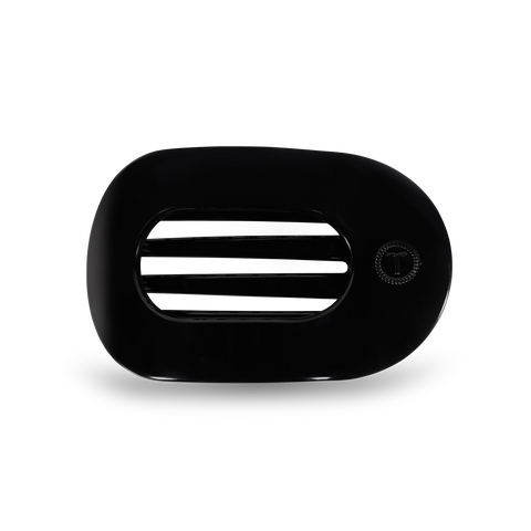 Round Flat Hair Clip | Med. | Jet Black TELETIES