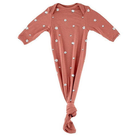 Knotted Gown - Cotton Blossom: 0-3mo Stephan Baby by Creative Brands