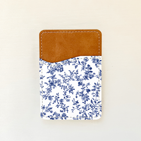 Blue Florals Leather Card Holder (20 Options): 11 Olivia + Rose