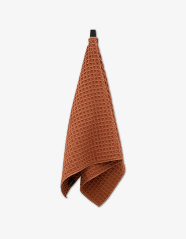 Clay Waffle Hand Towel Geometry