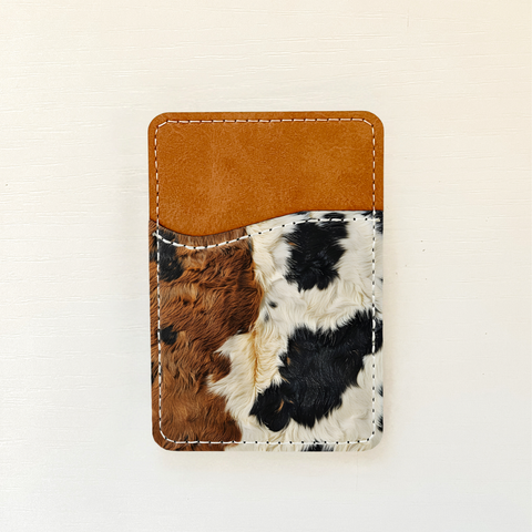 Cowhide Leather Card Holder (14 Options): 2 Olivia + Rose