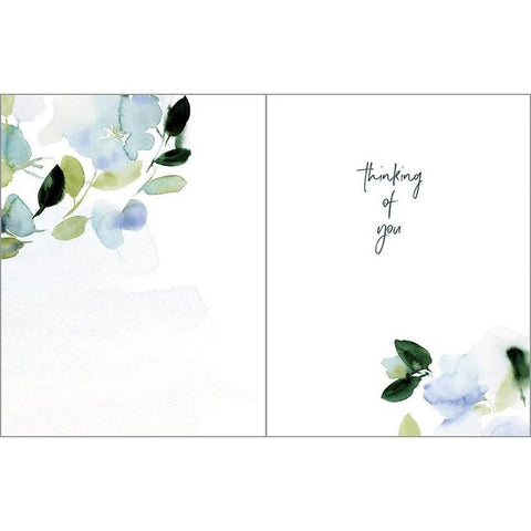 Sympathy Greeting Card - Soft Blue Wreath - Treehouse Gift & Home - Onalaska Wisconsin