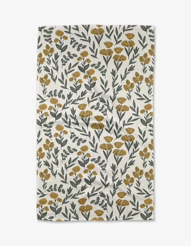 Charolette Yellow Tea Towel Geometry