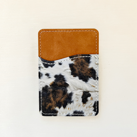 Cowhide Leather Card Holder (14 Options): 2 Olivia + Rose