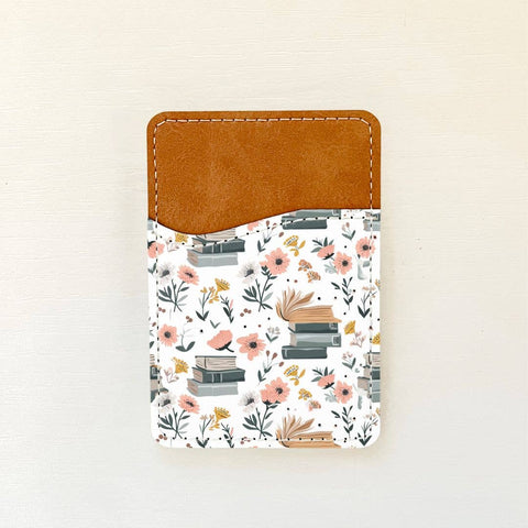 Bookish Florals Leather Card Holder (15 Options): 2 Olivia + Rose