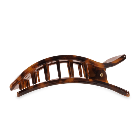 Flat Rectangle Hair Clip | Large | Tortoise TELETIES