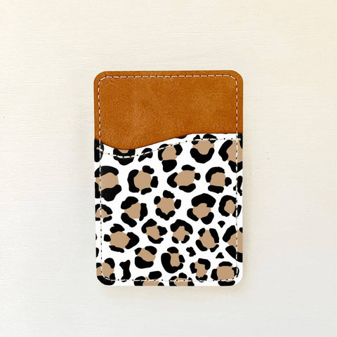 Leopard Print Leather Card Holder (10 Options): 1 Olivia + Rose