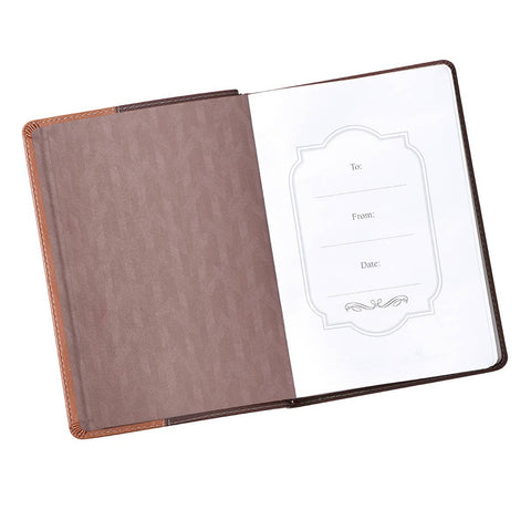 Journal Classic Brown Two-tone Wings Like Eagles Isa. 40:31 Christian Art Gifts
