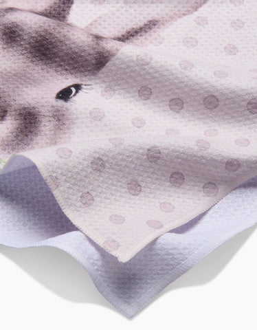 Polka Dot Bunny Tea Towel - Treehouse Gift & Home - Onalaska Wisconsin