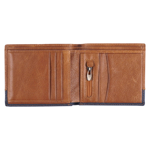 Wallet Leather Two-tone Be Strong & Couragous Josh. 1:9 Christian Art Gifts