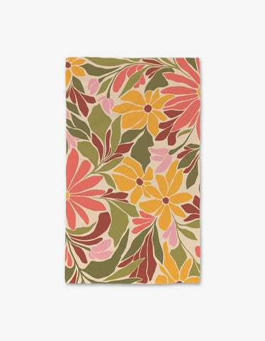 Blooming Tan Luxe Hand Towel - Treehouse Gift & Home - Onalaska Wisconsin