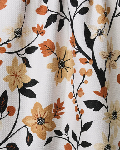 Spiced Florals Tea Towel Geometry