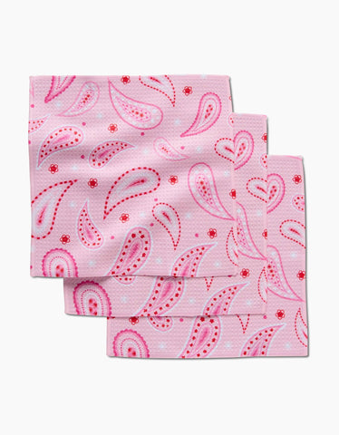 Sweet Paisley Dishcloth Set Geometry