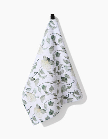 Spring Floral Blossoms Tea Towel Geometry