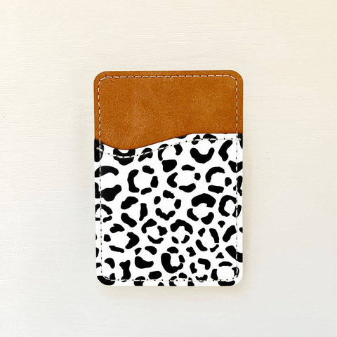 Leopard Print Leather Card Holder (10 Options): 1 Olivia + Rose