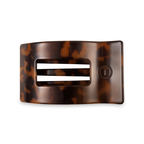 Flat Rectangle Hair Clip | Medium | Tortoise TELETIES