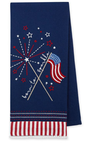 Born to Sparkle Embellished Dishtowel Design Imports
