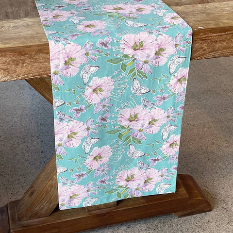 Bethany Blue Runner: Multi / Runner Mahogany