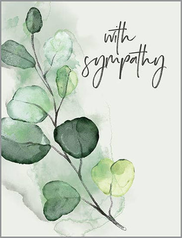 With Scripture Sympathy Greeting Card - Eucalyptus - Treehouse Gift & Home - Onalaska Wisconsin