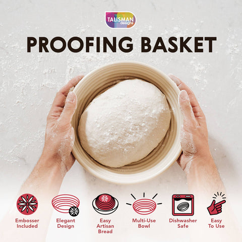 Proofing Basket and Embosser - Treehouse Gift & Home - Onalaska Wisconsin
