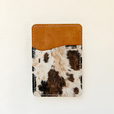 Cowhide Leather Card Holder (14 Options): 2 Olivia + Rose
