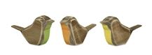 Bird (3 Asst) 5"L x 2.75"H Wood Melrose