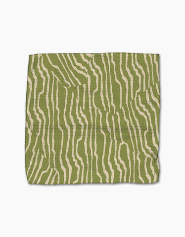 Stripe Funk Grounds Green Dishcloth Set Geometry