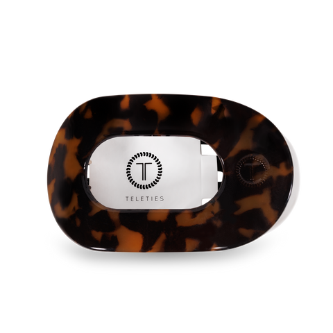 Round Flat Hair Clip | Medium | Tortoise TELETIES