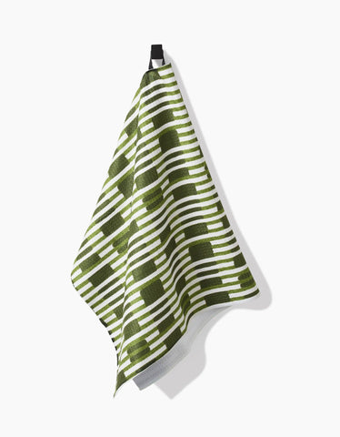 Clover Stripe Tea Towel - Treehouse Gift & Home - Onalaska Wisconsin