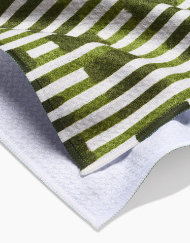 Clover Stripe Tea Towel - Treehouse Gift & Home - Onalaska Wisconsin