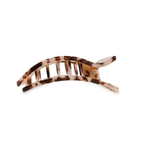 Flat Rectangle Hair Clip | Medium | Blonde Tortoise TELETIES