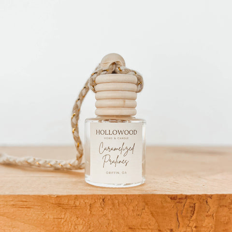 CARAMELIZED PRALINES | FALL SCENTED | CAR DIFFUSER Hollowood Home and Candle