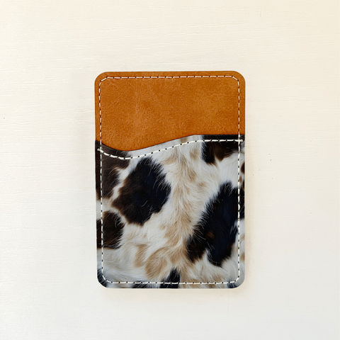 Cowhide Leather Card Holder (14 Options): 2 Olivia + Rose