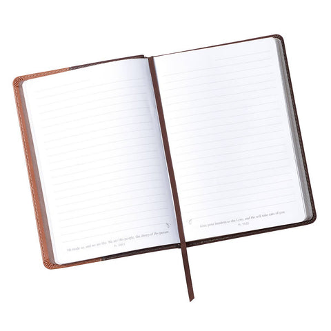 Journal Classic Brown Two-tone Wings Like Eagles Isa. 40:31 Christian Art Gifts