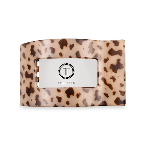 Flat Rectangle Hair Clip | Medium | Blonde Tortoise TELETIES