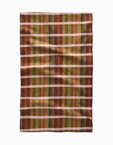 Fall Harvest Stripes Tea Towel Geometry