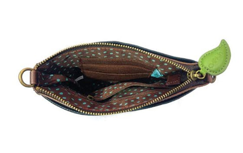 Mini Crossbody - Blue Parrot - Warm Gray Chala Handbags