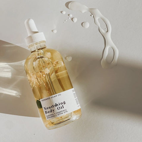 Body Oil - Nourishing Bath and Body Oil The Howard Soap Co