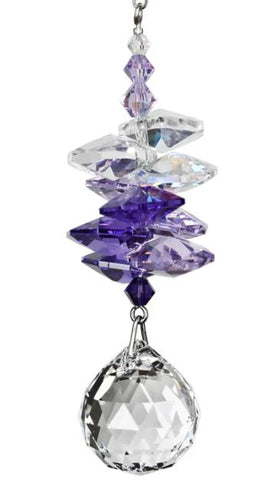CRYSTAL SUNRISE CASCADE - PURPLE Woodstock Chimes