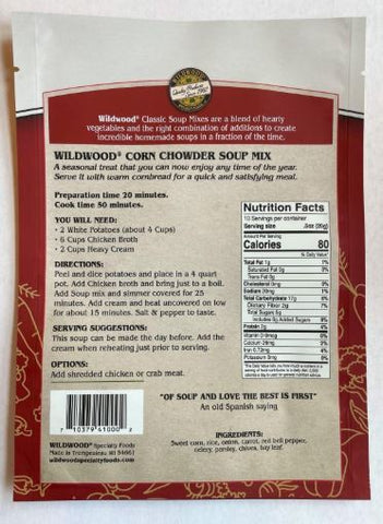 Classic Corn Chowder Mix Wildwood Specialty Foods