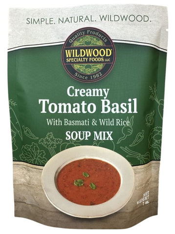 Creamy Tomato Basil Soup w/ Wild Rice Mix Wildwood Specialty Foods